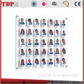 factory wholesale custom wall mounted clear acrylic photo frame acrylic staff board